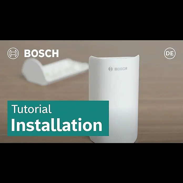 Bosch Smart Home Bewegungsmelder - Smarte Steuerung: Bosch Smart Home App, Reichweite Funk: 50 m (Freifeld) - Bosch Smart Home Installationsvideo