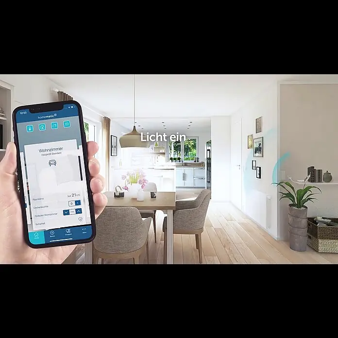 Homematic IP Starter-Set HmIP-SK12 Raumklima WLAN - 1 x WLAN Access Point, 1 x Heizkörperthermostat, 1 x Fenster- und Türkontakt, 4 x Batterie, Montagematerial - Homematic IP POS-Video mit WLAN Access Point
