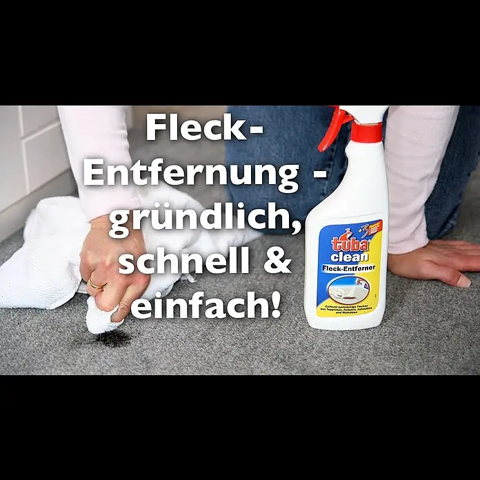 Tuba Clean Fleckenentferner - 500 ml, Sprühflasche - Fleckentfernung, Fleckentferner, Flecken entfernen mit dem tuba clean Fleck-Entferner