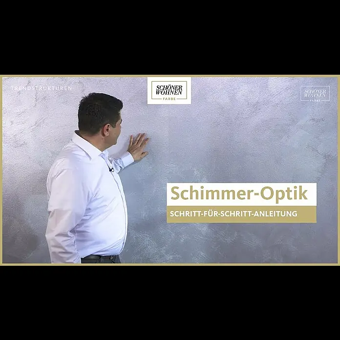 SCHÖNER WOHNEN-Farbe Trendstruktur Effektfarbe - Schimmer-Optik, 2,5 l, Silver-Lining - SCHÖNER WOHNEN Trendstruktur Schimmer-Optik │Sanfter Schein