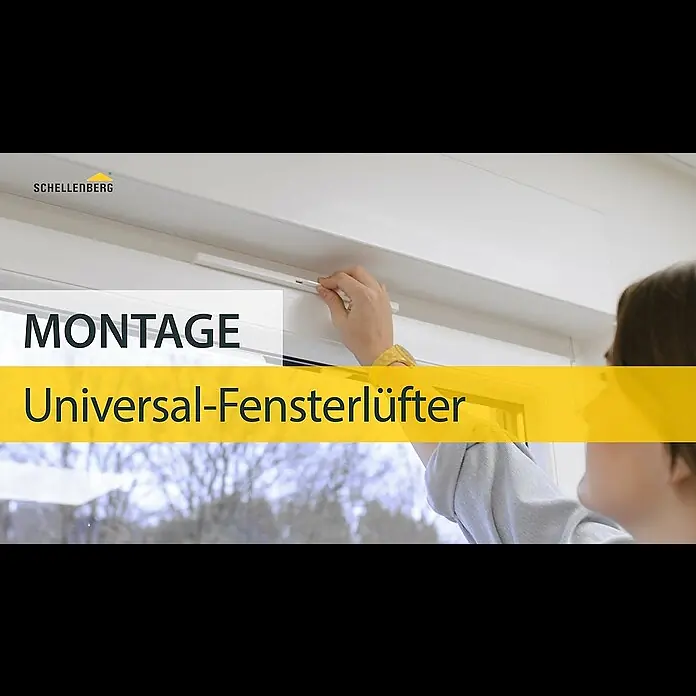 Schellenberg Fensterlüfter-Set - L x B x H: 293 x 21 x 9,5 mm, Weiß, 2 Stk. - Montage: Universal-Fensterlüfter von Schellenberg