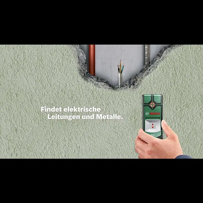 Bosch Ortungsgerät Truvo - Geeignet für: Aufspüren von spannungsführenden Leitungen und Metall, Erfassungstiefe: Max. 70 mm Eisenmetalle - Bosch Easy Ortungsgerät Truvo