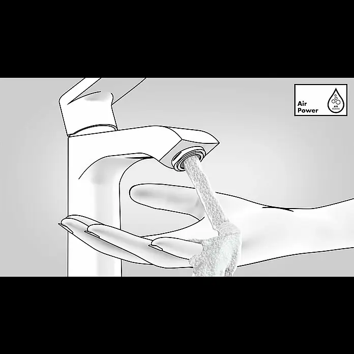 Hansgrohe MySport Badewannenarmatur - Chrom, Glänzend - Hansgrohe AirPower technology for mixers
