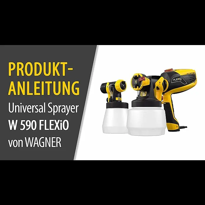 Wagner Farbsprühsystem W 590 Flexio - 630 W, Förderleistung: 0,5 l/min - Anleitung