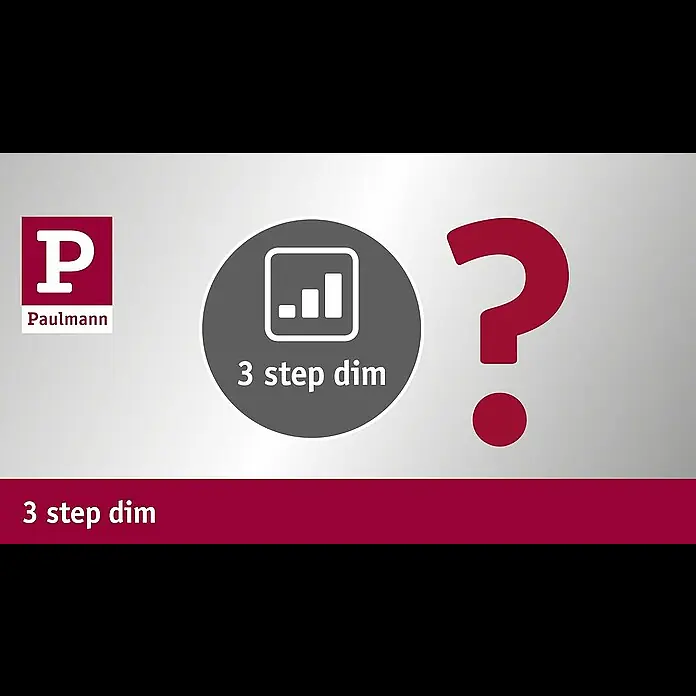 Paulmann LED-Einbauleuchte Nova - 6,5 W, Aluminium, Warmweiß, 1 Stk., Einbautiefe: 75 mm - Einfach erklärt: 3 step dim