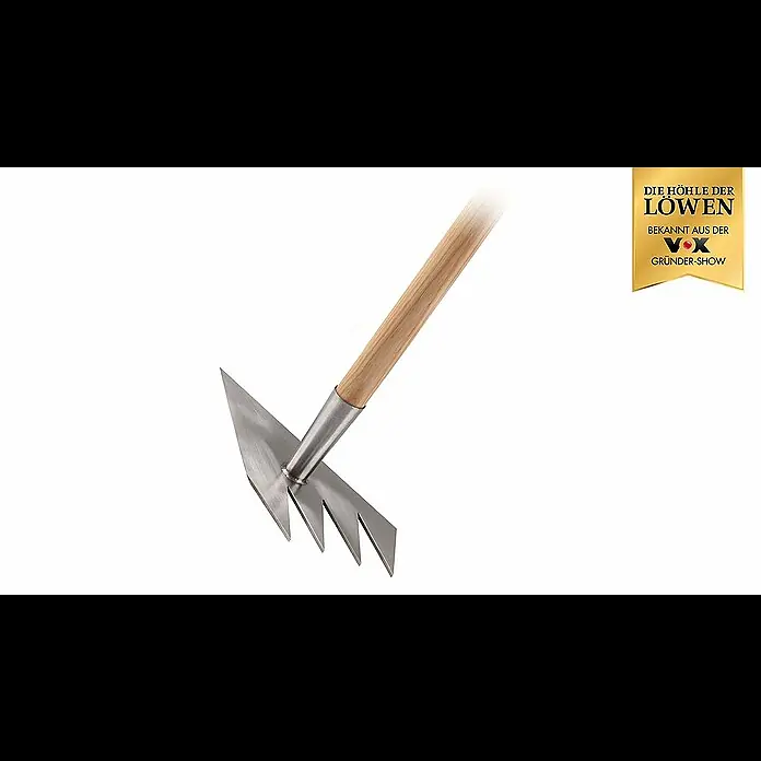 Ruwi Multiharke 8 in 1 - Anzahl Zinken: 4, Mit Stiel - 0:06 / 1:23 Ruwi Multiharke 8in1 - Edelstahl - Bekannt aus "Die Höhle der Löwen"