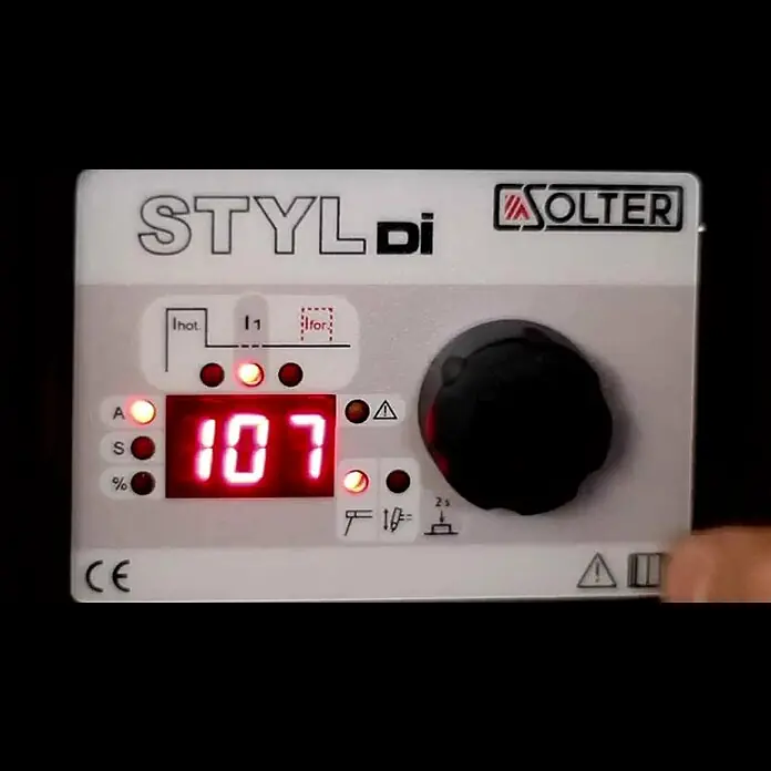 Solter Equipo de soldadura STYL-205PRO - Grosor de electrodo: 1,6 - 4 mm, Soldadura de electrodo recubierto - Equipo inverter de soldadura de electrodo STYL
