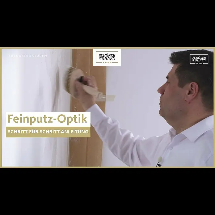 SCHÖNER WOHNEN-Farbe Trendstruktur Strukturfarbe Trendstruktur - Feinputz-Optik, Weiß, 16 kg, Korngröße: Ca. 0,5 mm - SCHÖNER WOHNEN Trendstruktur Feinputz-Optik │ Puristische Schönheit