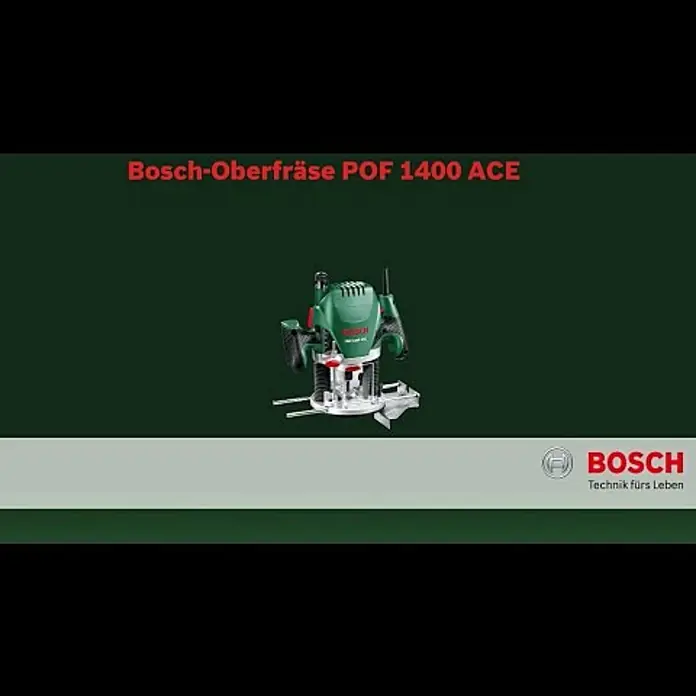 Bosch Oberfräse POF 1400 ACE - 1.400 W, 55 mm - Produktvideo Oberfräse POF 1400