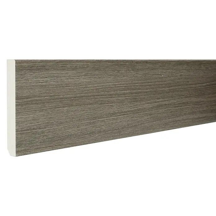 Zócalo de PVC Roble Colonial/Century Gray/Victorian Ash - 2,2 m x 13 mm x 90 mm, 10 pzs. - Primer plano