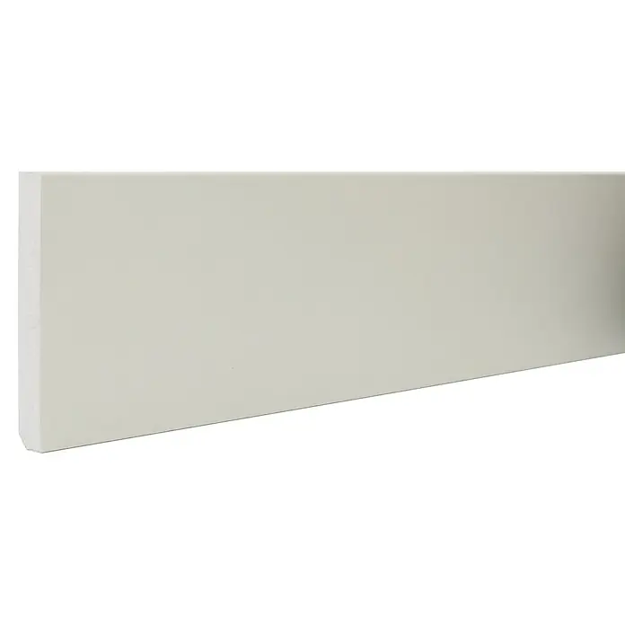 Zócalo de PVC Blanco - 2,2 m x 12 mm x 90 mm, 10 pzs. - Primer plano