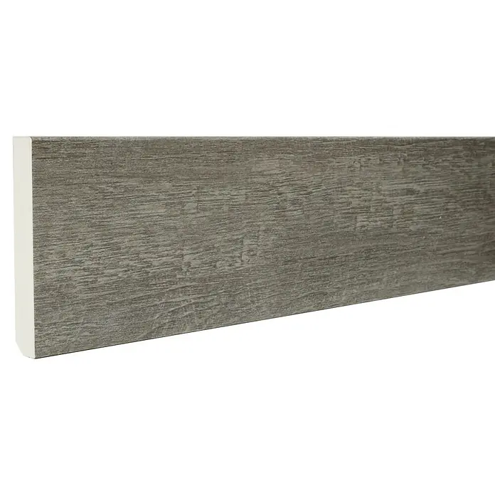 Zócalo de PVC Silver Shell - 2,2 m x 13 mm x 90 mm, 10 pzs. - Primer plano