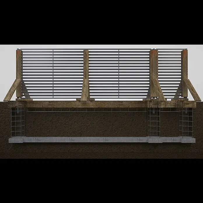 Polbram Vrata za ogradu Monica desna - 90 x 150 cm, Crne boje, Metal - Polbram vrata