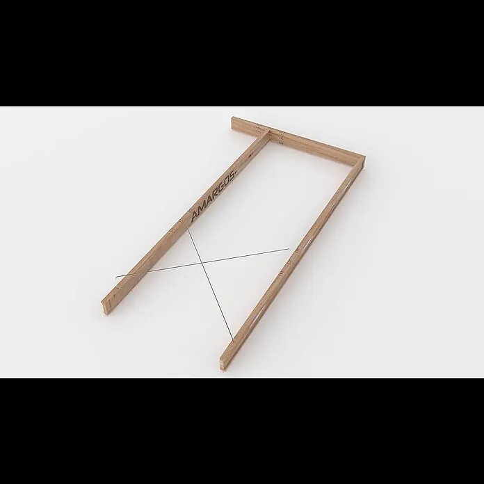 Premarco de madera para puerta de 203cm - 3 x 7 x 206,5 cm - Instrucciones de montaje