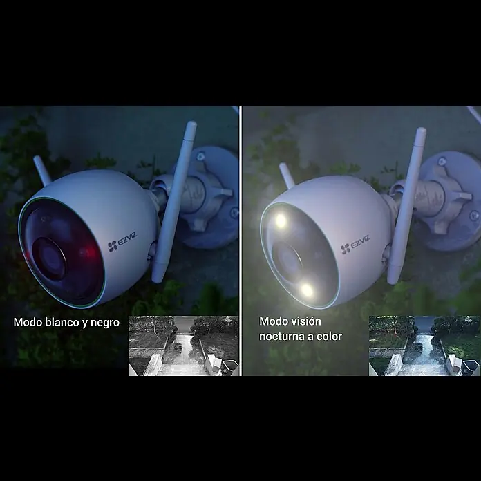 EZVIZ Cámara de vigilancia C3N - Control inteligente: Ezviz app, WLAN, Rango de visión nocturna: 30 m - EZVIZ C3N FAB Video