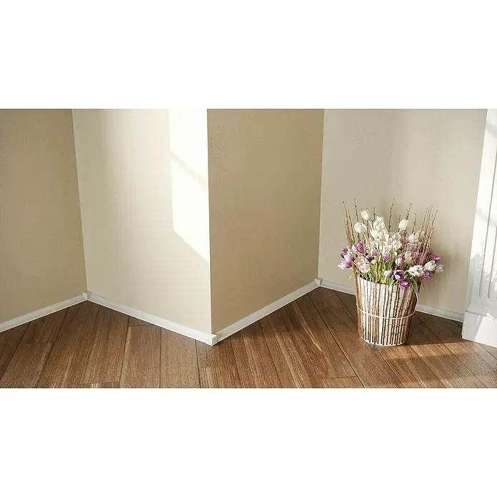 Podna kutna lajsna - 240 cm x 26 mm x 26 mm - Živopisni prikaz