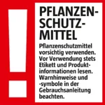 Hinweis Pflanzenschutzmittel