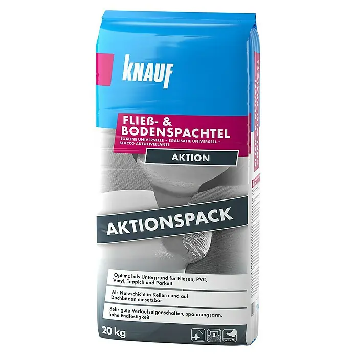 Knauf Bodenausgleichsmasse Perfektes Duo - 20 kg, Schichtdicke: 3 - 25 mm - Vorderansicht