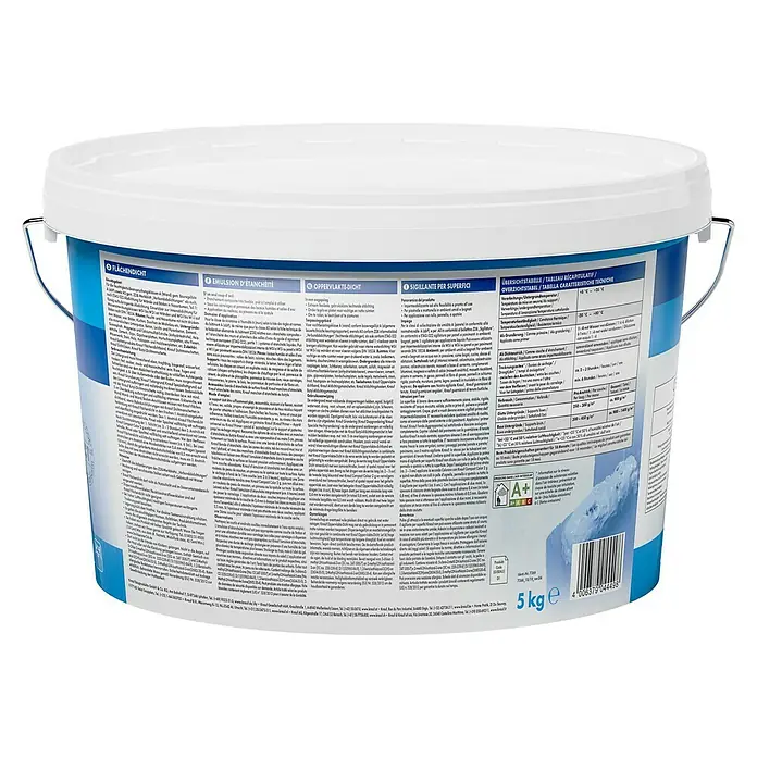 Knauf Flächendicht - 5 kg, Bitumenfrei, Lösemittelfrei - Rückansicht