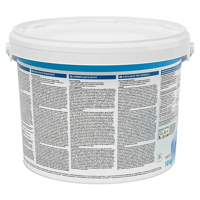Knauf Flächendicht - 10 kg, Bitumenfrei, Lösemittelfrei - Rückansicht