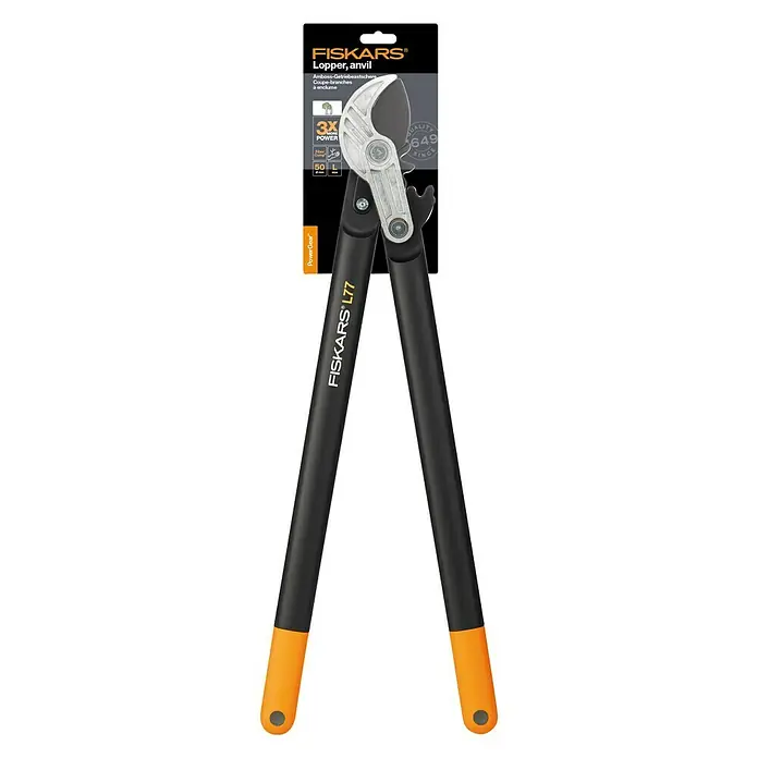 Fiskars PowerGear Getriebe-Astschere L77 - Amboss, Max. Aststärke: 50 mm - Ansicht von oben