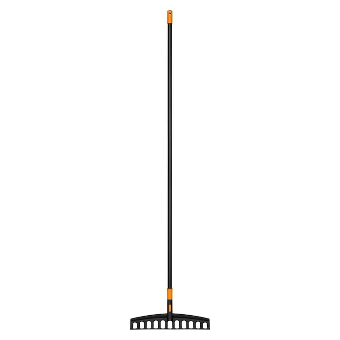 Fiskars Solid Fächerbesen - Arbeitsbreite: 52 cm, Anzahl Zinken: 24, Art Stiel: Langstiel - Vorderansicht