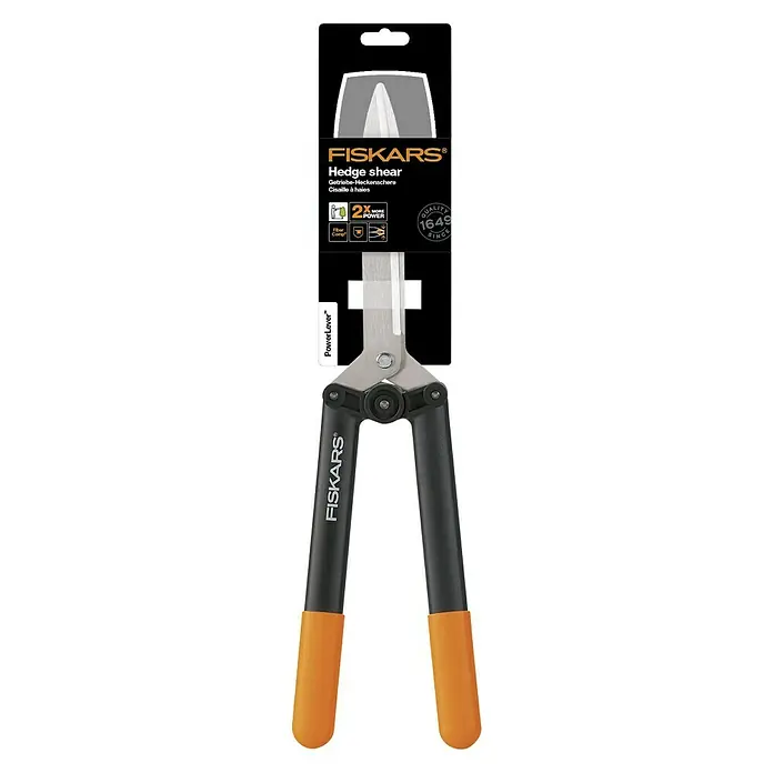 Fiskars Heckenschere PowerLever HS 52 - Antihaftbeschichtet - Vorderansicht