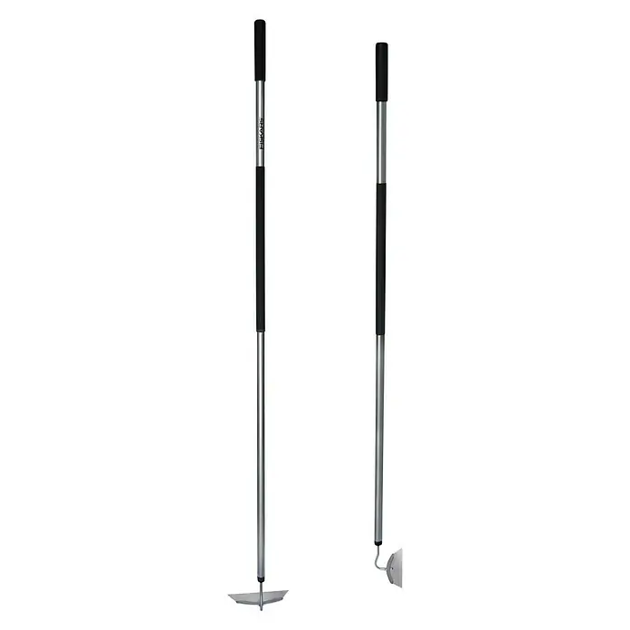 Fiskars Ergonomic Gartenhacke - Arbeitsbreite: 18,5 cm, Langstiel - Vorderansicht