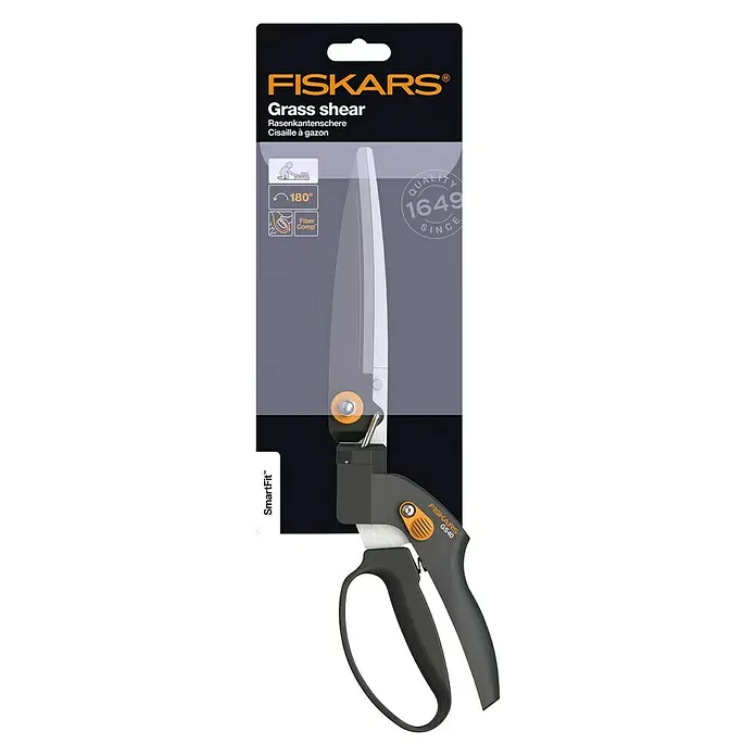 Fiskars Smartfit Rasenkantenschere GS40 - Länge: 35,5 cm - Vorderansicht