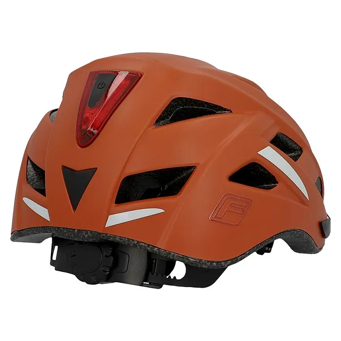 Fischer Fahrradhelm Urban Plus Miami - L/XL 58 - 61 cm, Braun - Diagonale Ansicht