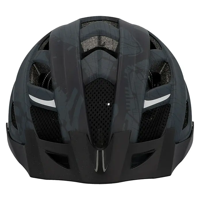 Fischer Fahrradhelm Urban Plus Brooklyn - L/XL 58 - 61 cm, Anthrazit/Schwarz - Vorderansicht