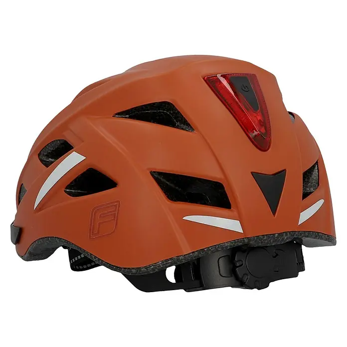 Fischer Fahrradhelm Urban Plus Miami - L/XL 58 - 61 cm, Braun - Diagonale Ansicht