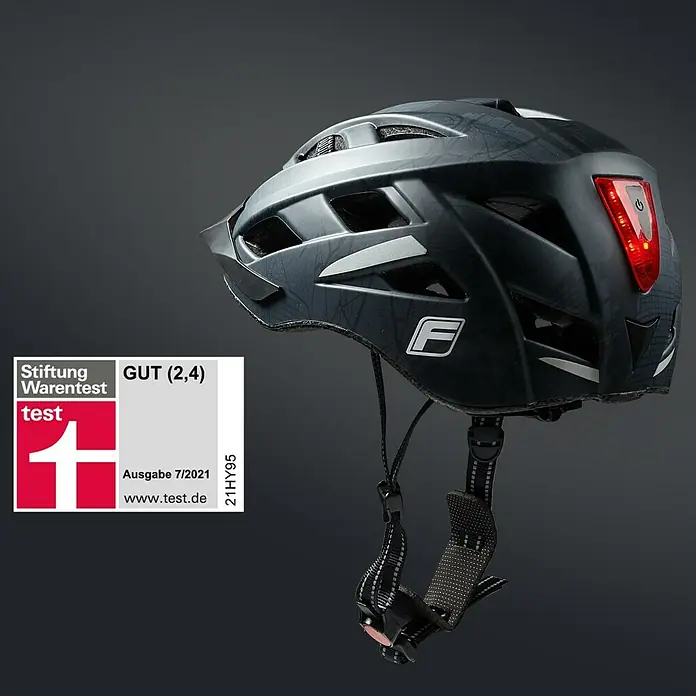 Fischer Fahrradhelm Urban Plus Brooklyn - L/XL 58 - 61 cm, Anthrazit/Schwarz