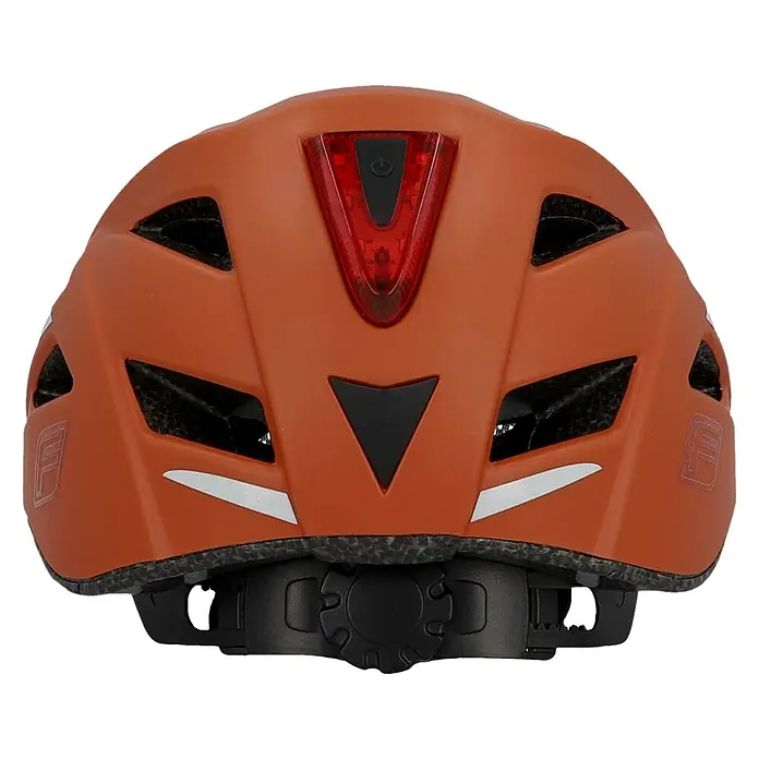 Fischer Fahrradhelm Urban Plus Miami - L/XL 58 - 61 cm, Braun - Rückansicht