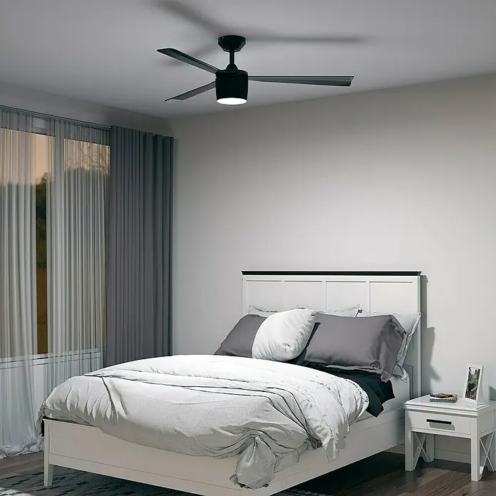 Arte confort Ventilador de techo Adra - Diámetro: 132 cm, Negro, 20 W, DC - Foto ambiente