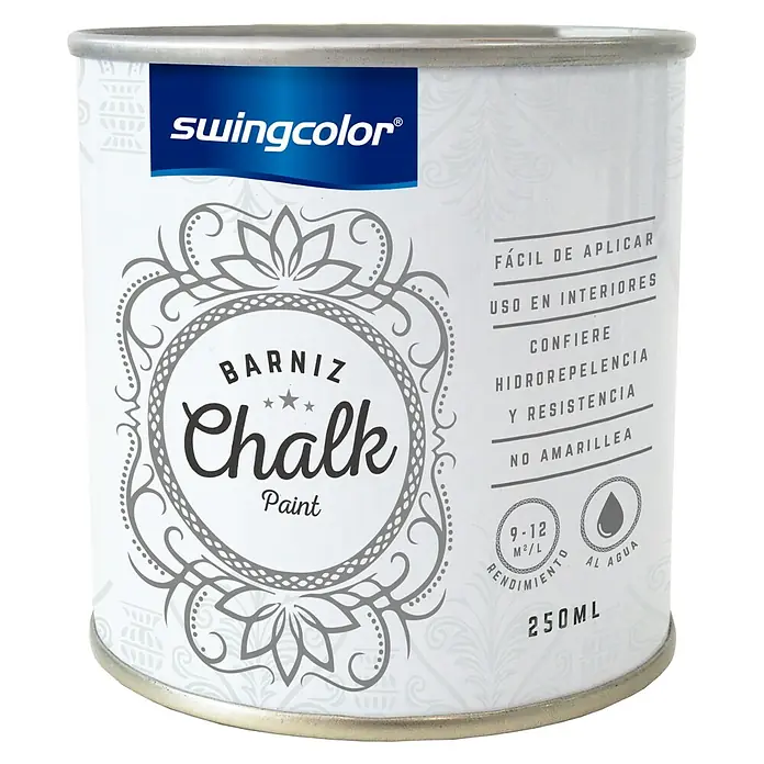 swingcolor Barniz transparente Chalk - Incolora, 250 ml - Vista frontal
