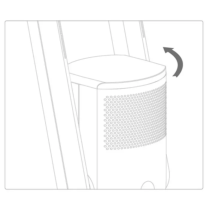 HEPA-Filter - Passend für: Proklima Mini-Turmventilator 28239903 - Skizze