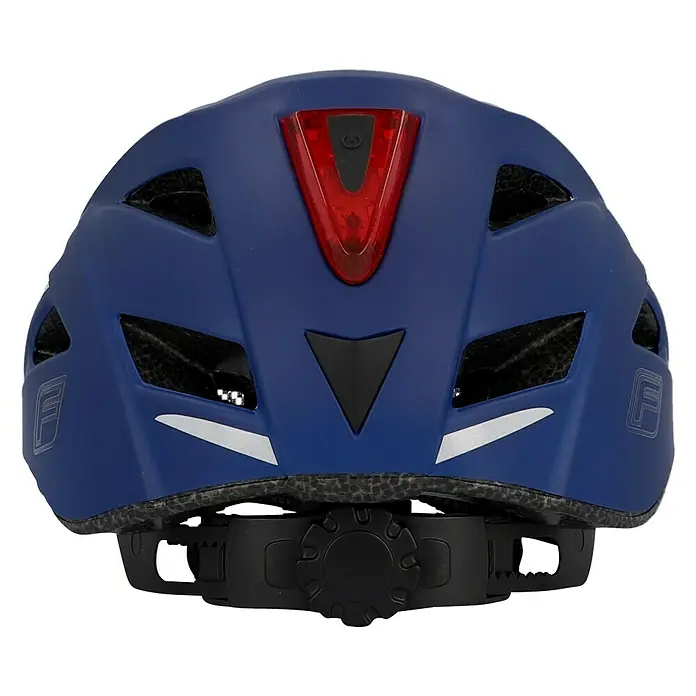Fischer Fahrradhelm Urban Plus Boston - S/M 52 - 59 cm, Blau - Rückansicht