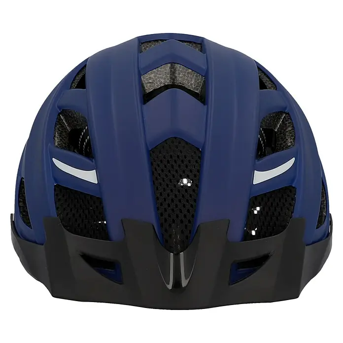 Fischer Fahrradhelm Urban Plus Boston - S/M 52 - 59 cm, Blau - Rückansicht
