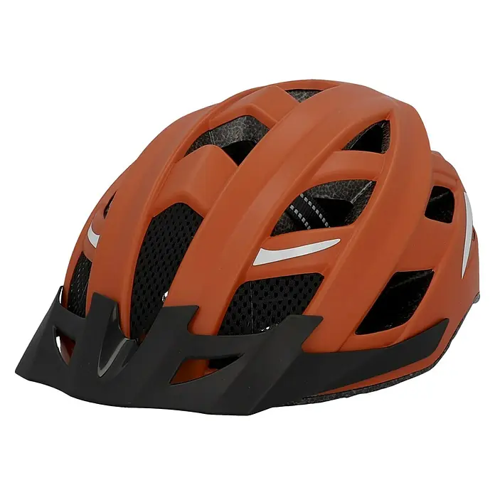 Fischer Fahrradhelm Urban Plus Miami - L/XL 58 - 61 cm, Braun - Diagonale Ansicht