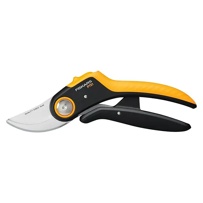 Fiskars Plus Gartenschere P721 - Bypass, Max. Aststärke: 24 mm - Linke Seitenansicht