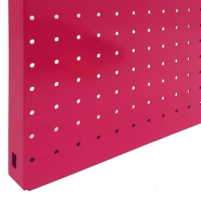 Simonrack Simonboard Lochwand - L x B x H: 30 x 30 x 3,5 cm, Rosa - Detailaufnahme