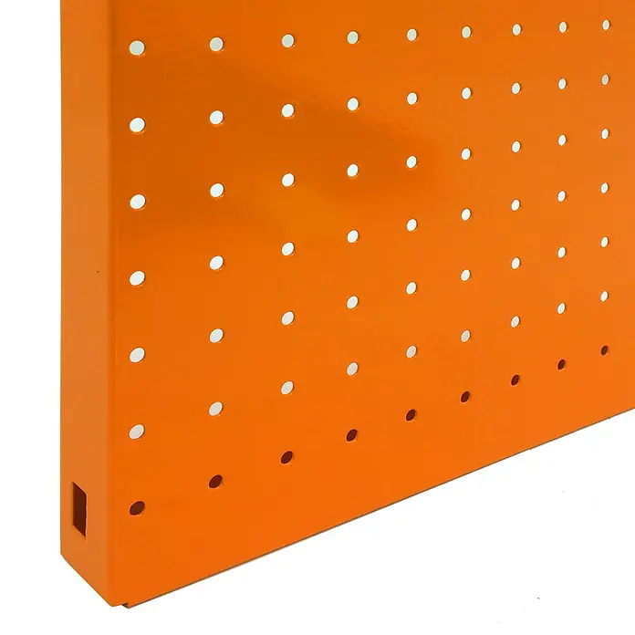 Simonrack Simonboard Lochwand - L x B x H: 30 x 30 x 3,5 cm, Apfelsine - Detailaufnahme