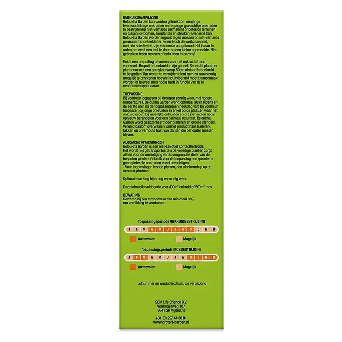 Protect Garden Onkruidbestrijding Beloukha - 900 ml, Concentraat - Achteraanzicht