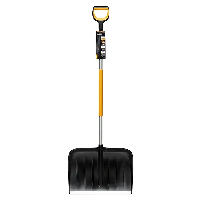Fiskars X-series Schneeschieber mit Aufbug - Breite: 53 cm - Vorderansicht