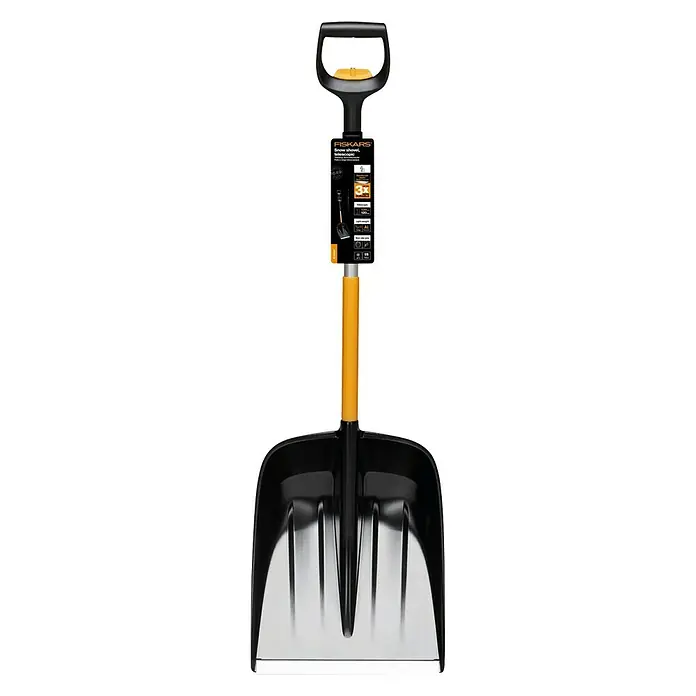Fiskars X-series Schneeschaufel - Breite: 36,2 cm, Teleskopstiel - Vorderansicht