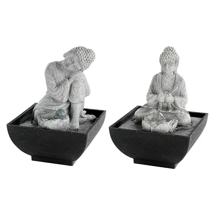 Fuente LED Teramo - 13 x 13 x 18 cm, Gris, Fuente LED - Vista angular