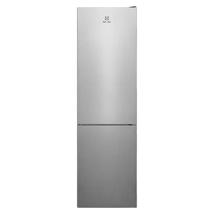 Electrolux Nevera combi LNC7ME34X1 - Contenido útil total: 366 l, 65 x 59,5 x 201 cm, Acero inoxidable - Vista frontal