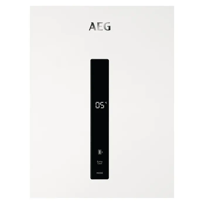 AEG Nevera RKB638E5MW - Contenido útil total: 390 l, 65 x 59,5 x 186 cm, Blanco - Vista frontal