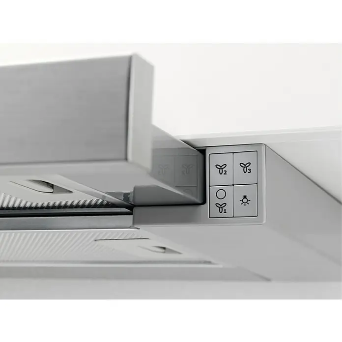 Electrolux Campana integrable EFP60460OX - Ancho: 59,8 cm, Potencia de aire máx.: 647 m³/h, Acero inoxidable - Primer plano